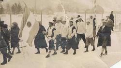 Representación de la participación argentina en Sankt-Moritz 1928.