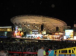 Tarima Francisco el Hombre en el Festival Vallenato