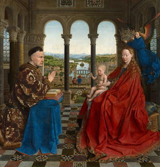 Virgen del Canciller Rolin de Jan van Eyck