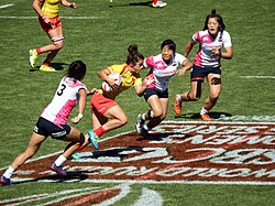 Accion de rugby 7 femenino