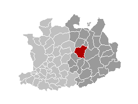 Mapa de localización de Lille en la provincia de Amberes
