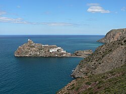 Vista del peñón y de la costa norteafricana