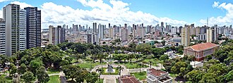 Paisaje urbano en la región amazónica.