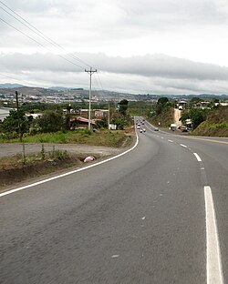 Tramo de la Carretera Interamericana norte entre Palmares y San Ramón