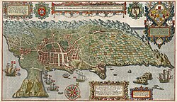 Grabado histórico de la isla Terceira