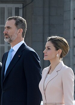 Los Reyes de España en un acto oficial
