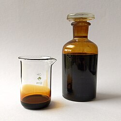 Muestra de petróleo crudo