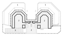Planta arquitectónica de las Torres de Serranos