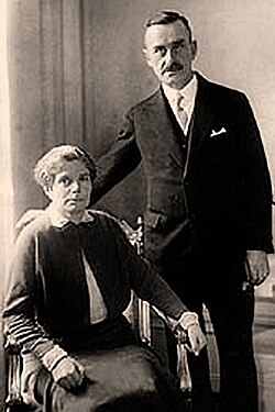 Thomas y Katia Mann en Suecia en 1929