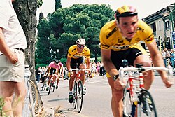 Retrato del ciclista Luca Gelfi