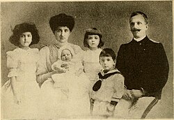 La Familia Real en 1914 en la villa