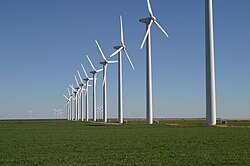 Parque eólico en Texas