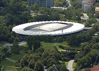 Vista del Velódromo Radstadion en Múnich