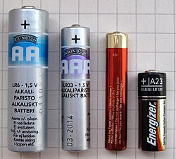 Baterías de formatos cilíndricos variados