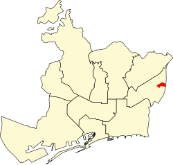 Representación cartográfica y datos estadísticos del barrio de Barón de Viver