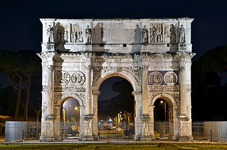 Fotografía del Arco de Constantino en Roma