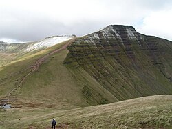 Paisaje montañoso y rural típico de Gales
