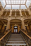 Escalera central del Palacio Postal