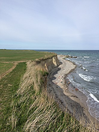 Paisaje representativo de la isla de Falster