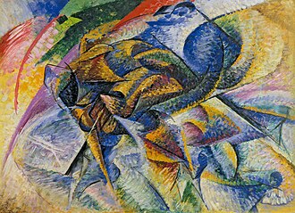 Dinamismo de un ciclista de Umberto Boccioni