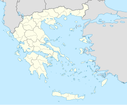Salónica ubicada en Grecia en un mapa geográfico