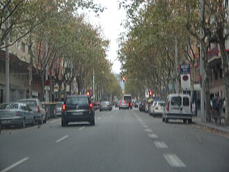 Entorno urbano del Paseo de Fabra i Puig