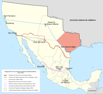 Mapa de las negociaciones territoriales