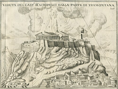 Explosión del Partenón en 1687
