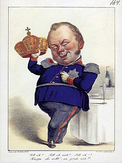 Caricatura de Federico Guillermo IV