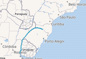 Mapa de localización general del río Uruguay