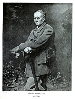 Edward Whymper (1840–1911), pintura de Lance Calkin