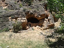 Paridera en una cueva natural del norte de España