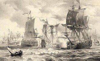 Representación histórica de la Batalla del Cabo de San Vicente