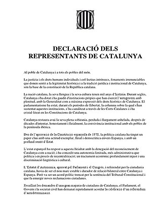 Documento de la declaración