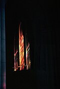 Refracción de la luz a través de los vitrales