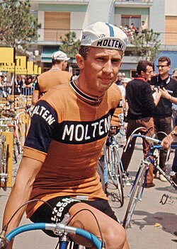 Gianni Motta con los colores del Molteni