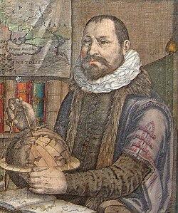 Retrato grabado de Jodocus Hondius