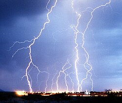 Rayos durante una tormenta