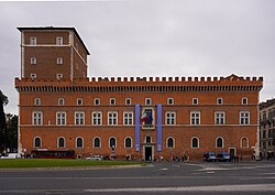 Palacio Venezia en Roma, lugar de reunión de los dirigentes italianos.