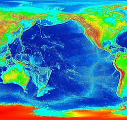 Imagen del fondo oceánico del Pacífico