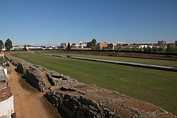 Restos arqueológicos del circo romano de Mérida
