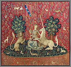 La dama y el unicornio, tapiz flamenco en el Musée de Cluny