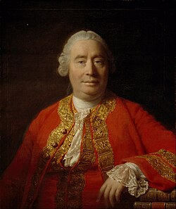 Retrato del filósofo David Hume