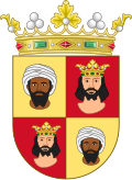 Bandera y escudo históricos asociados al Reino de Algarve