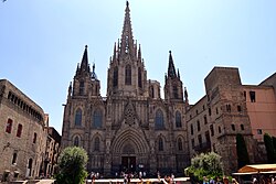 Vista de la Catedral de Barcelona