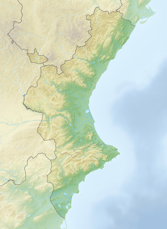 Mapa de las Islas Columbretes en la Comunidad Valenciana