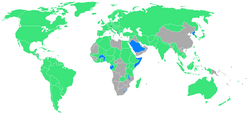 Mapa de los países participantes en los Juegos Olímpicos de Múnich 1972