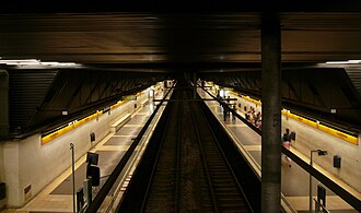 Andenes de la estación de metro de Ciutadella | Vila Olímpica