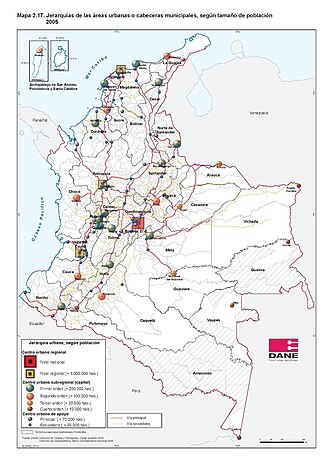 Principales aglomeraciones urbanas de Colombia