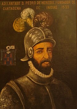 Pedro de Heredia fundó Cartagena en el año 1533.